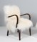 Chairs in Longhaired Lambskin, Denmark, 1940s, Set of 2 5