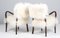 Chairs in Longhaired Lambskin, Denmark, 1940s, Set of 2 6