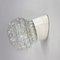 Mid-Century Ceramic & Clear Pressed Glass Wall Light, 1950s, Image 2
