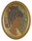 Unbekannt, Ovales Porträt, Öl auf Leinwand, Mitte des 20. Jahrhunderts 1