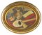 Desconocido, Bodegón oval, óleo sobre lienzo, Mediados del siglo XX, Enmarcado, Imagen 1