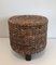 Small Rope Stool in the style of Audoux-Minet, 1950s, Image 3