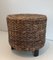 Small Rope Stool in the style of Audoux-Minet, 1950s 6