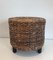 Small Rope Stool in the style of Audoux-Minet, 1950s 2