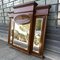 20. Jh. Spiegel im Empire-Stil mit Abgeschrägtem Glas und furniertem Rahmen aus Nussholz 3
