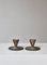 Art Deco Patinated Bronze Candlesticks, Denmark, 1930s, Set of 2 3