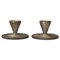 Art Deco Patinated Bronze Candlesticks, Denmark, 1930s, Set of 2, Image 1