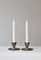 Art Deco Patinated Bronze Candlesticks, Denmark, 1930s, Set of 2, Image 2