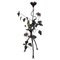 Wrought Iron Floor Lamp with Leaves, Flowers, and Parrot, 1960s, Image 1