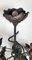 Lámpara de pie de hierro forjado con hojas, flores y loro, años 60, Imagen 3