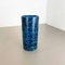 Vaso a forma di pesce in ceramica blu Rimini attribuito ad Aldo Londi per Bitossi, Italia, anni '60, Immagine 4