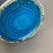 Jarrón con forma de pez de cerámica en azul de Rimini atribuido a Aldo Londi para Bitossi, Italia, años 60, Imagen 16