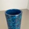 Vaso a forma di pesce in ceramica blu Rimini attribuito ad Aldo Londi per Bitossi, Italia, anni '60, Immagine 11