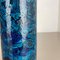 Vaso a forma di pesce in ceramica blu Rimini attribuito ad Aldo Londi per Bitossi, Italia, anni '60, Immagine 9