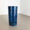 Vaso a forma di pesce in ceramica blu Rimini attribuito ad Aldo Londi per Bitossi, Italia, anni '60, Immagine 3