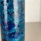 Vaso a forma di pesce in ceramica blu Rimini attribuito ad Aldo Londi per Bitossi, Italia, anni '60, Immagine 8