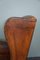 Vintage Leather Wingback Armchair 10
