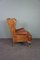 Vintage Leather Wingback Armchair 2