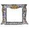 20th Century French Marble Fireplace with Gilded Bronze 1