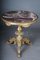 Antique Gilded Side Table with Marble Top, 1860s 12