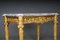 Antique Gilded Console Table with Marble, Paris. 1860s 13