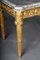 Antique Gilded Console Table with Marble, Paris. 1860s 9