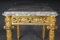 Antique Gilded Console Table with Marble, Paris. 1860s 17