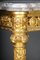 Antique Gilded Console Table with Marble, Paris. 1860s 10