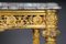 Antique Gilded Console Table with Marble, Paris. 1860s, Image 6