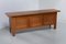 Low Danish Modern Brutalist Sideboard in Oak, 1950s 12