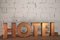 Large Vintage Italian Hotel Letters in Copper, 1960s, Set of 5 2