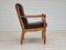 Danish Oak and Wool Armchair, 1970s, Image 2