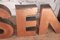 Large Vintage Italian Sense Letters in Copper, 1960s, Set of 5 6