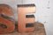 Large Vintage Italian Sense Letters in Copper, 1960s, Set of 5 9