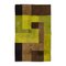 Space Age Green Cubes Rug, 1970s, Image 1