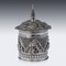 Burmesische Betel Box aus Silber, Rangoon, 1900er 3