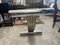 Hollywood Regency Dining Table in Crystal, Brass and Steel, 1970s 10