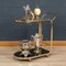 French Brass & Glass 2-Tier Drinks Trolley, 1970s, Image 2