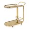 French Brass & Glass 2-Tier Drinks Trolley, 1970s, Image 1