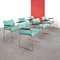 Emerald Green Velvet Chairs by Jano K. Takahama for Studio Simon attributed to Gavina, Set of 6 4