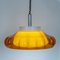 Space Age Orange and White Flower Ceiling Lamp, 1970s, Image 6