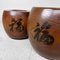Japanese Wooden Hibachi, 1920s, Set of 2 3