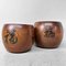 Japanese Wooden Hibachi, 1920s, Set of 2 2