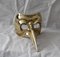Maschera di Carnevale di Venezia in bronzo dorato, anni '60, Immagine 31