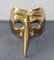 Gold Bronze Venice Carnival Mask, 1960s 1
