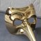 Maschera di Carnevale di Venezia in bronzo dorato, anni '60, Immagine 25