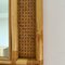 Espejo italiano Mid-Century de caña y bambú, años 60, Imagen 2
