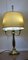 Lámpara de escritorio triple francesa de latón, años 60, Imagen 5