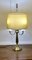 Lámpara de escritorio triple francesa de latón, años 60, Imagen 7