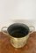 Antique Victorian Circular Brass Coal Bucket, 1880s 2